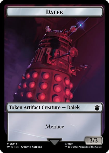 Dalek // Treasure (0029) Double-Sided Token, Universes Beyond: Doctor Who 12 // 29