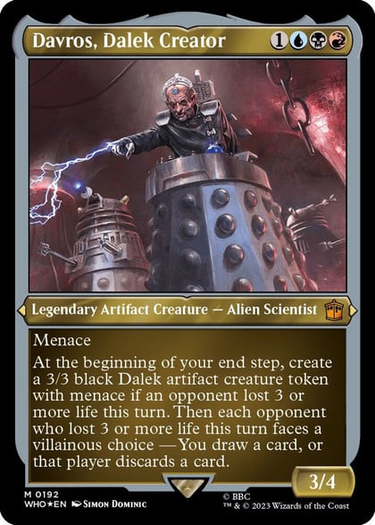 Davros, Dalek Creator (Display Commander) - Thick Stock, Universes Beyond: Doctor Who 192