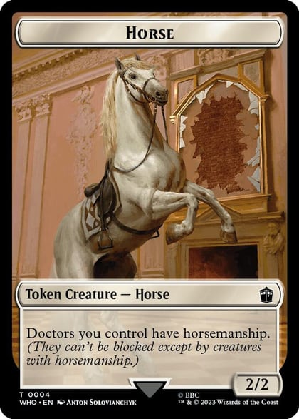 Horse // Clue (0022) Double-Sided Token, Universes Beyond: Doctor Who 4 // 22