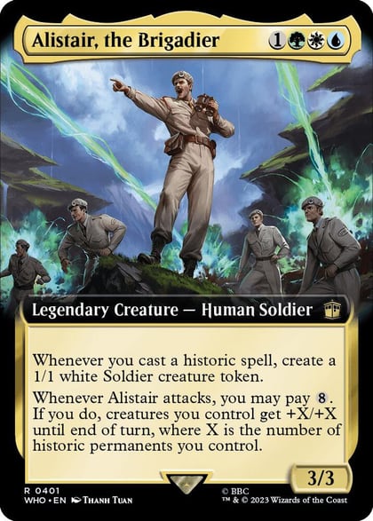 Alistair, the Brigadier (Extended Art), Universes Beyond: Doctor Who 401