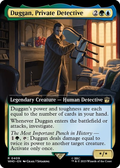 Duggan, Private Detective (Extended Art), Universes Beyond: Doctor Who 409