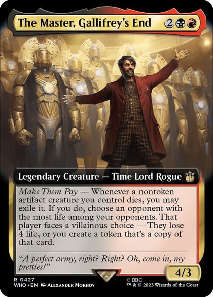 The Master, Gallifrey's End (Extended Art), Universes Beyond: Doctor Who 427