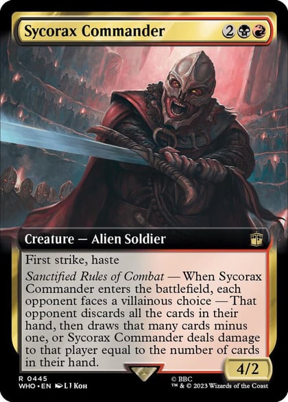 Sycorax Commander (Extended Art), Universes Beyond: Doctor Who 445