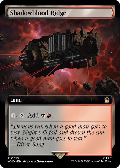 Shadowblood Ridge (Extended Art), Universes Beyond: Doctor Who 513