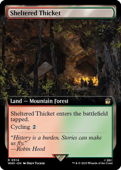 Sheltered Thicket (Extended Art), Universes Beyond: Doctor Who 514