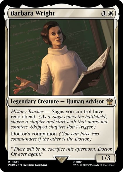 Barbara Wright (Surge Foil), Universes Beyond: Doctor Who 619