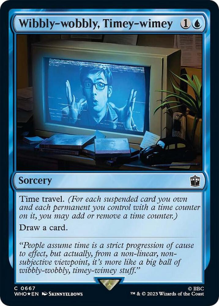 Wibbly-wobbly, Timey-wimey (Surge Foil), Universes Beyond: Doctor Who 667