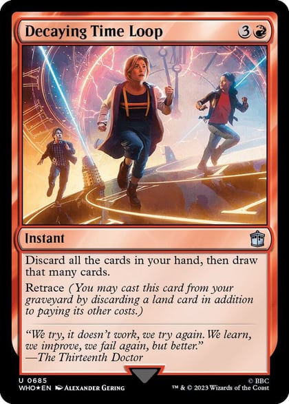 Decaying Time Loop (Surge Foil), Universes Beyond: Doctor Who 685