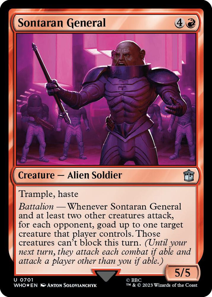 Sontaran General (Surge Foil), Universes Beyond: Doctor Who 701