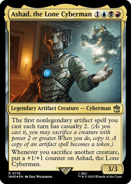 Ashad, the Lone Cyberman (Surge Foil), Universes Beyond: Doctor Who 718