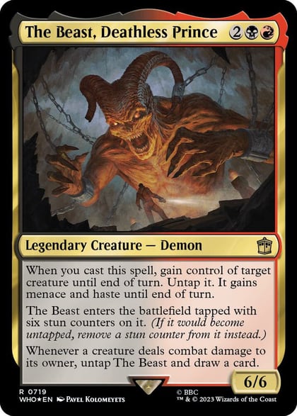 The Beast, Deathless Prince (Surge Foil), Universes Beyond: Doctor Who 719