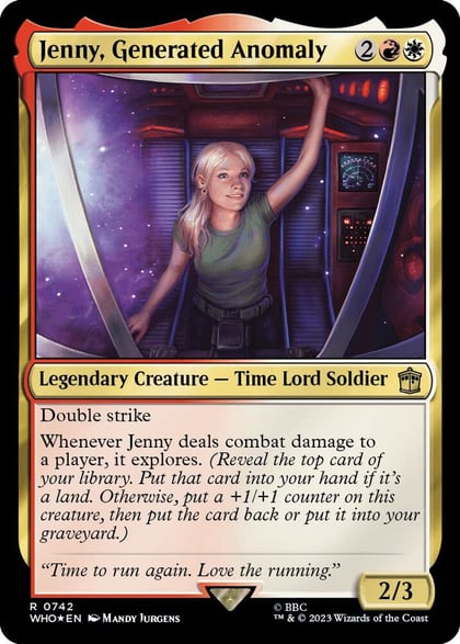 Jenny, Generated Anomaly (Surge Foil), Universes Beyond: Doctor Who 742