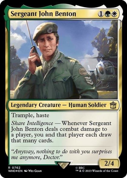 Sergeant John Benton (Surge Foil), Universes Beyond: Doctor Who 762