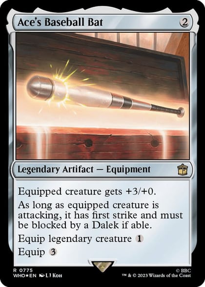 Ace's Baseball Bat (Surge Foil), Universes Beyond: Doctor Who 775
