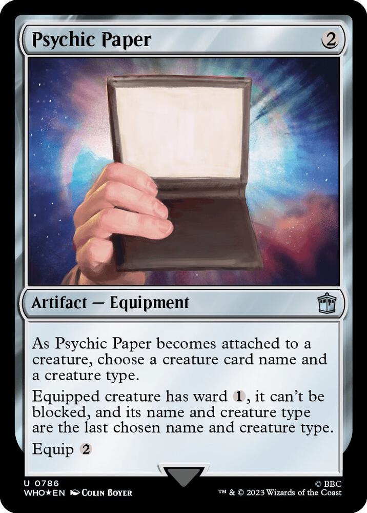 Psychic Paper (Surge Foil), Universes Beyond: Doctor Who 786