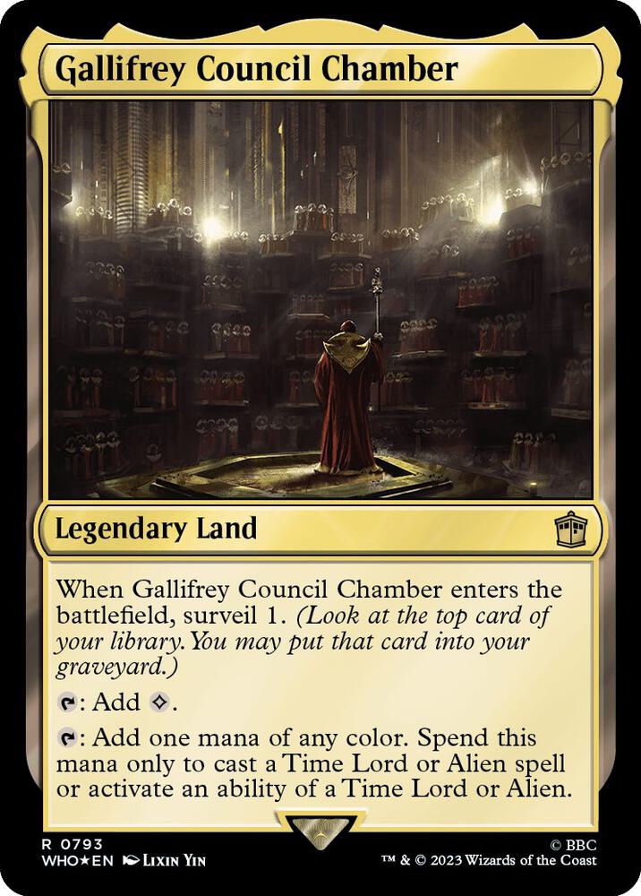 Gallifrey Council Chamber (Surge Foil), Universes Beyond: Doctor Who 793