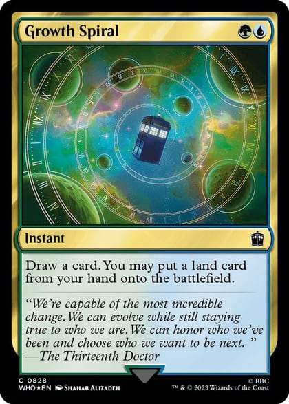 Growth Spiral (Surge Foil), Universes Beyond: Doctor Who 828