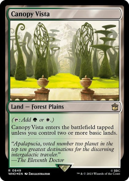 Canopy Vista (Surge Foil), Universes Beyond: Doctor Who 849