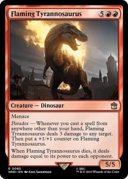 Flaming Tyrannosaurus, Universes Beyond: Doctor Who 85