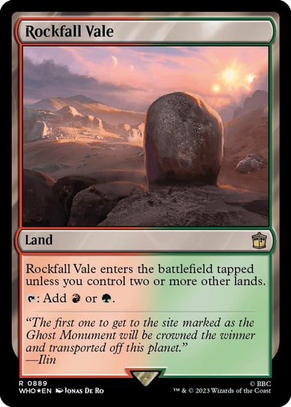 Rockfall Vale (Surge Foil), Universes Beyond: Doctor Who 889