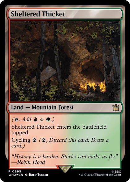 Sheltered Thicket (Surge Foil), Universes Beyond: Doctor Who 895