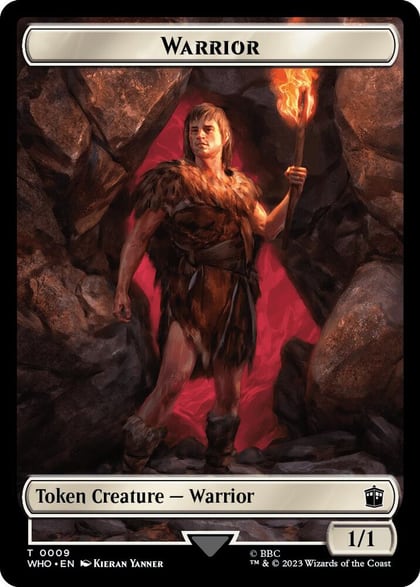 Warrior // Treasure (0029) Double-Sided Token, Universes Beyond: Doctor Who 9 // 29