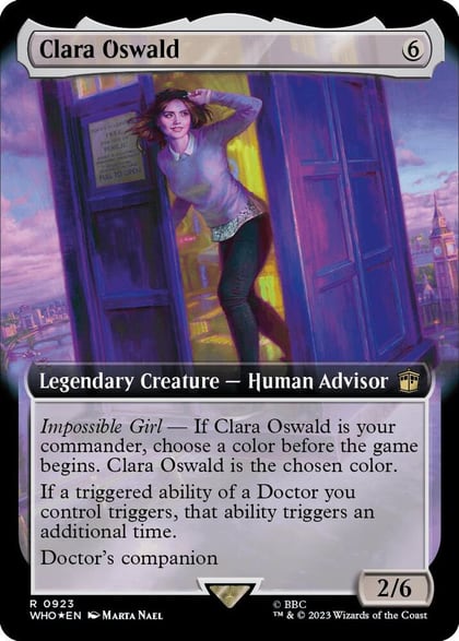 Clara Oswald (Extended Art) (Surge Foil), Universes Beyond: Doctor Who 923