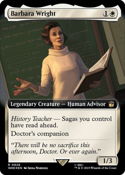 Barbara Wright (Extended Art) (Surge Foil), Universes Beyond: Doctor Who 926