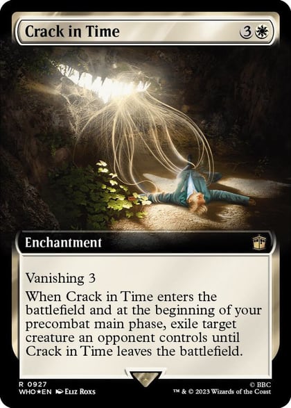Crack in Time (Extended Art) (Surge Foil), Universes Beyond: Doctor Who 927
