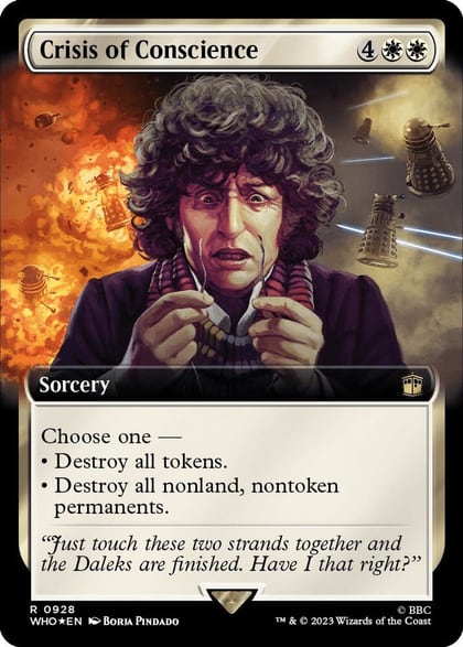 Crisis of Conscience (Extended Art) (Surge Foil), Universes Beyond: Doctor Who 928