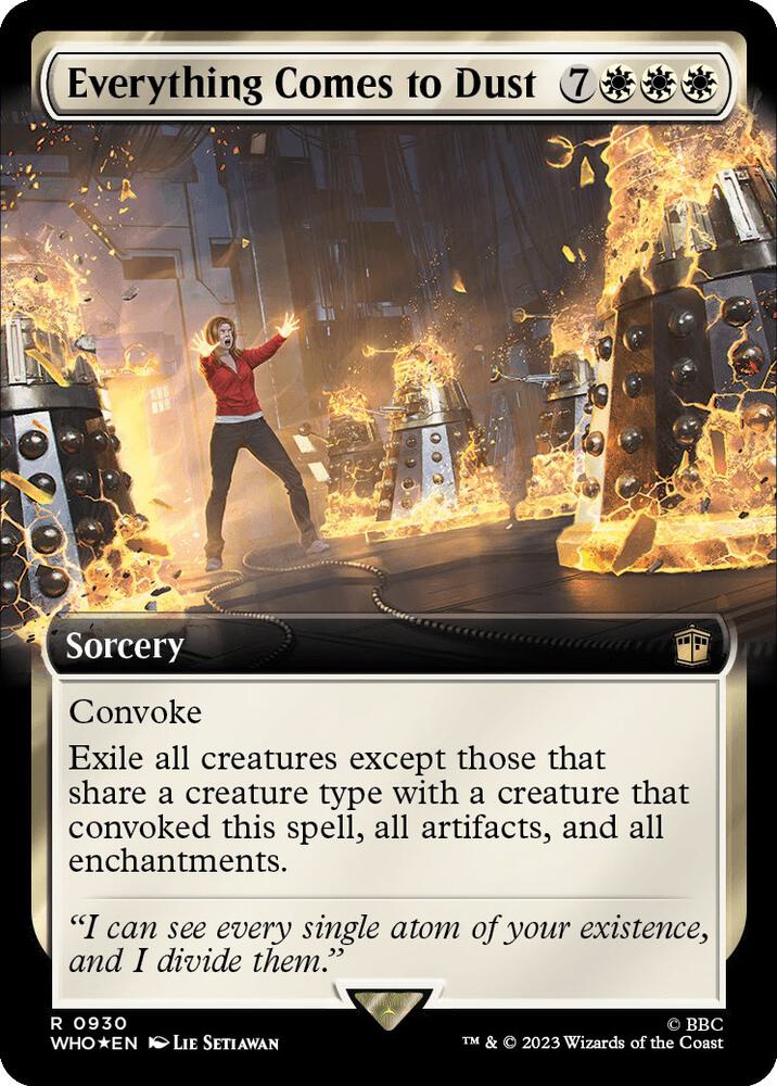 Everything Comes to Dust (Extended Art) (Surge Foil), Universes Beyond: Doctor Who 930