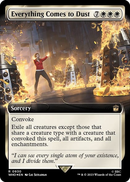 Everything Comes to Dust (Extended Art) (Surge Foil), Universes Beyond: Doctor Who 930