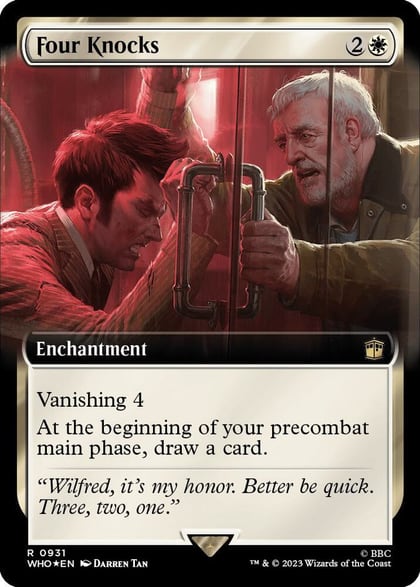 Four Knocks (Extended Art) (Surge Foil), Universes Beyond: Doctor Who 931