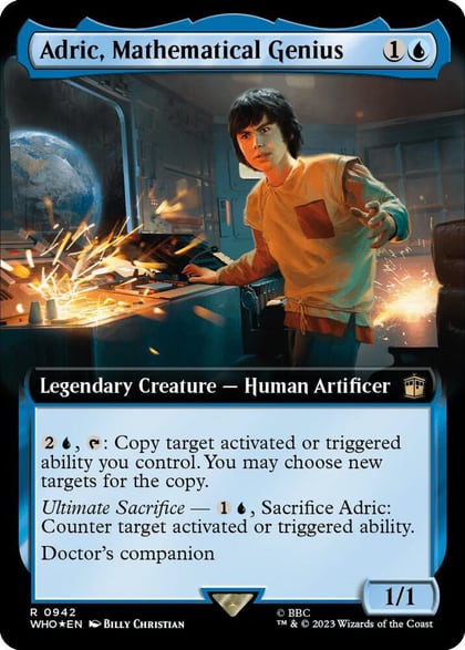 Adric, Mathematical Genius (Extended Art) (Surge Foil), Universes Beyond: Doctor Who 942