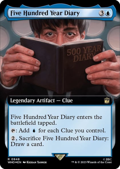 Five Hundred Year Diary (Extended Art) (Surge Foil), Universes Beyond: Doctor Who 948