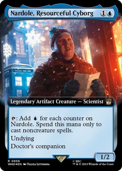 Nardole, Resourceful Cyborg (Extended Art) (Surge Foil), Universes Beyond: Doctor Who 956