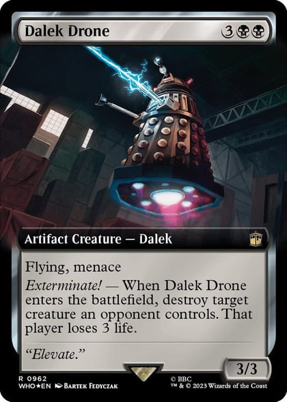 Dalek Drone (Extended Art) (Surge Foil), Universes Beyond: Doctor Who 962