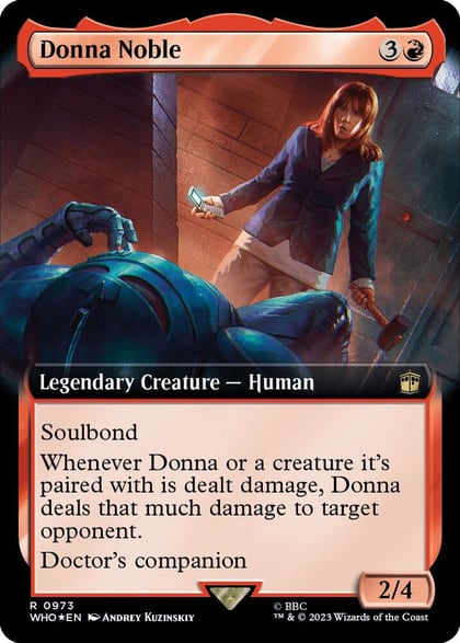 Donna Noble (Extended Art) (Surge Foil), Universes Beyond: Doctor Who 973