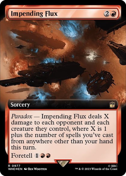 Impending Flux (Extended Art) (Surge Foil), Universes Beyond: Doctor Who 977