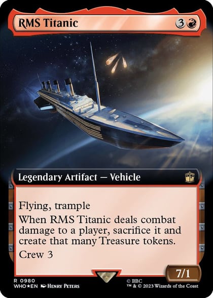 RMS Titanic (Extended Art) (Surge Foil), Universes Beyond: Doctor Who 980