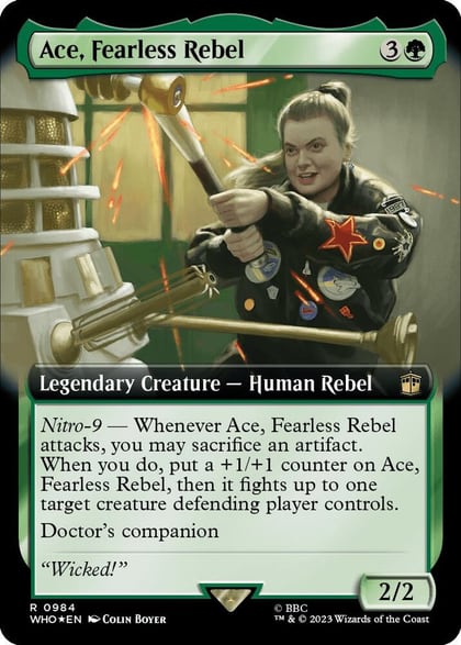 Ace, Fearless Rebel (Extended Art) (Surge Foil), Universes Beyond: Doctor Who 984
