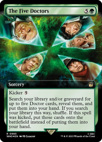 The Five Doctors (Extended Art) (Surge Foil), Universes Beyond: Doctor Who 985