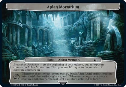 Aplan Mortarium, Planechase: Universes Beyond: Doctor Who 568