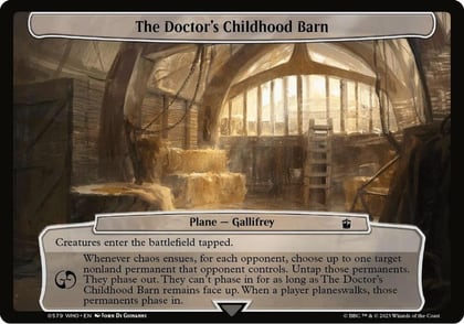 The Doctor's Childhood Barn, Planechase: Universes Beyond: Doctor Who 579