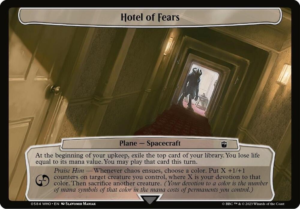 Hotel of Fears, Planechase: Universes Beyond: Doctor Who 584