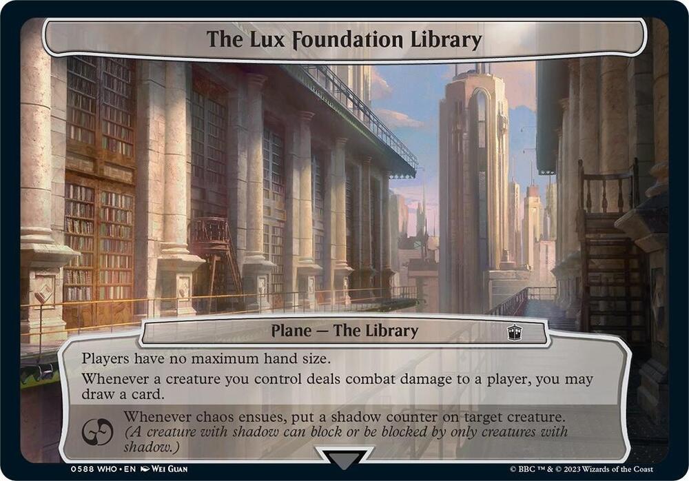 The Lux Foundation Library, Planechase: Universes Beyond: Doctor Who 588