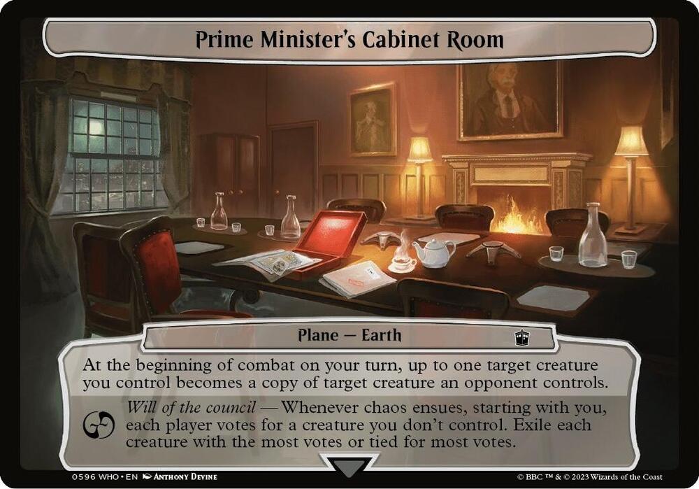 Prime Minister's Cabinet Room, Planechase: Universes Beyond: Doctor Who 596