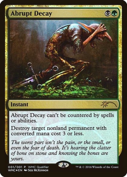 Abrupt Decay, WMCQ Promo Cards 1
