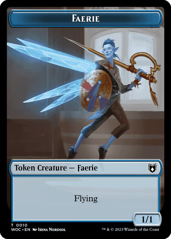 Faerie // Human Double-Sided Token, Commander: Wilds of Eldraine 10 // 2