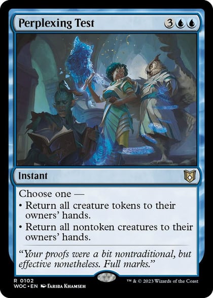 Perplexing Test, Commander: Wilds of Eldraine 102